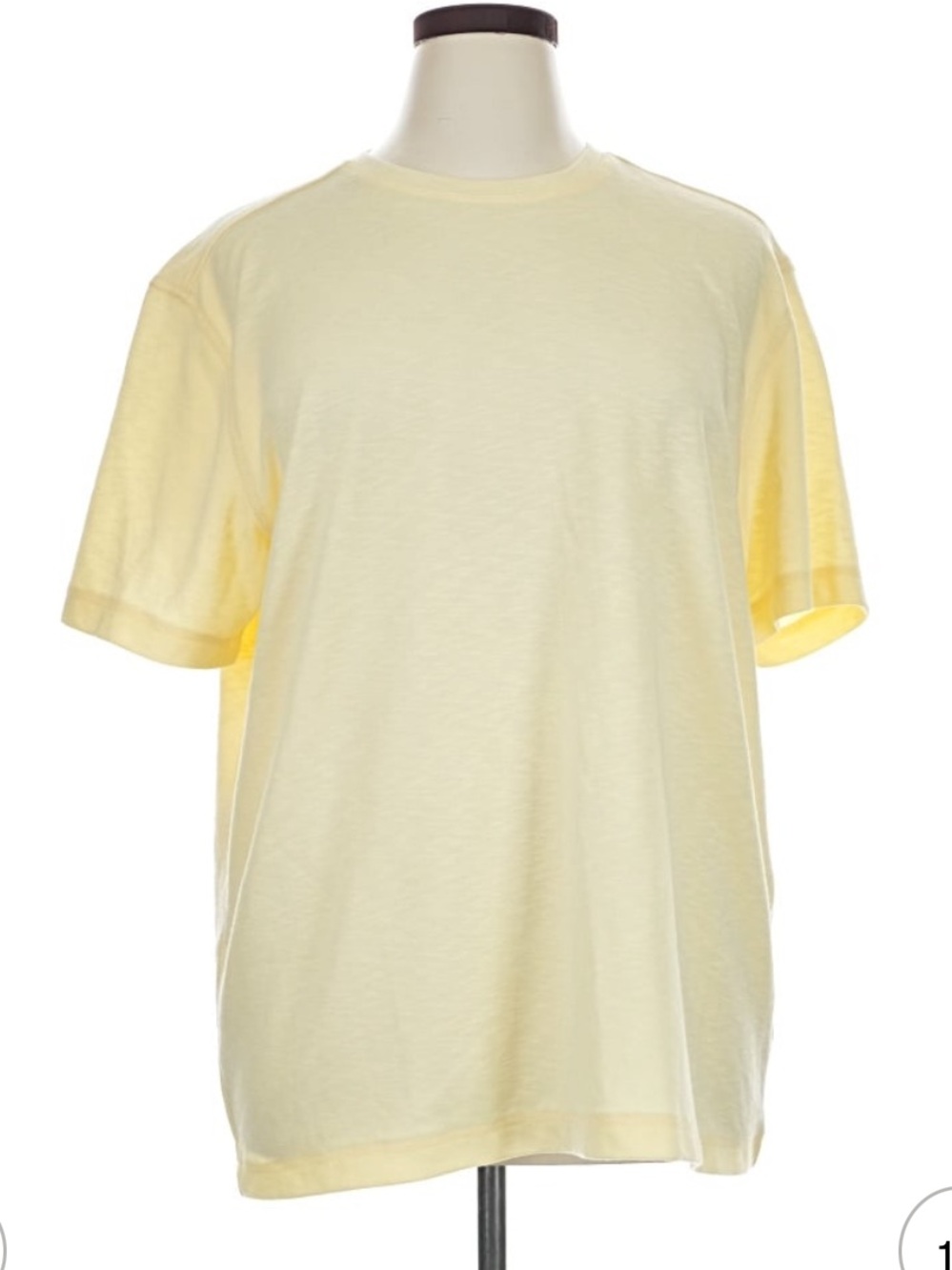 Tasso Elba Island Short Sleeve Crew Tee in Light Yellow